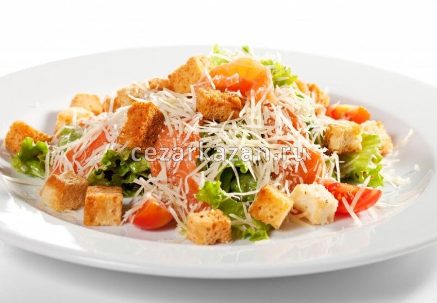 Цезарь с лососем Курица salad002